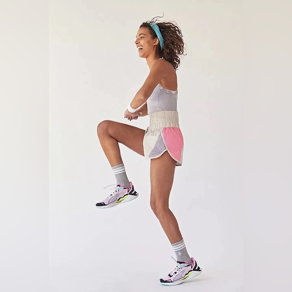 New🌟Free people Movement-The Way Home Colorblock Shorts - Picture 2 of 8